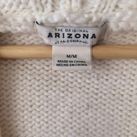 Arizona Knit Long Hooded Sweater With Pompoms - Picture 2 of 5